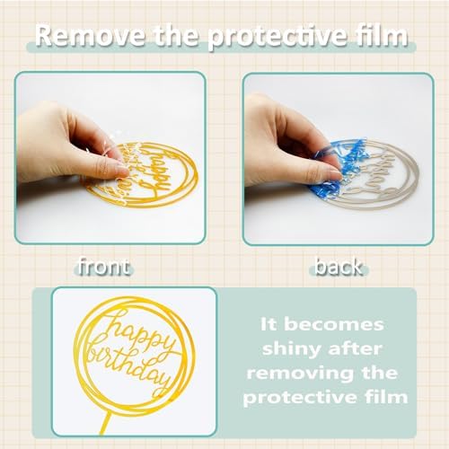 30 PCS Clear Bubble Ball Cake Toppers DIY Set