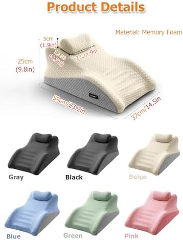 JYHHCYS Memory Foam Prone Pillow with Neck Support