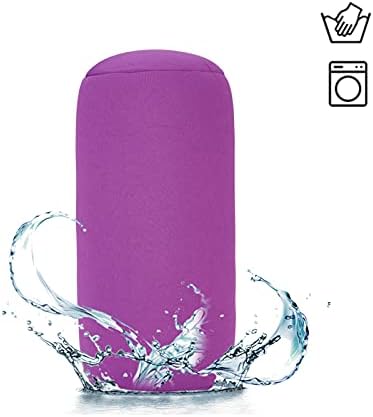 Oceanside Portable Neck Pillow with Microbead Support Purple