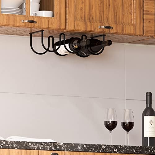 Wallniture Dijon 3-Bottle Wall Mounted Wine Rack
