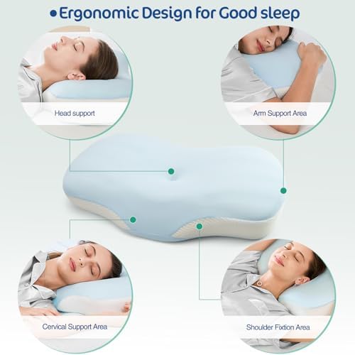 JOYENERGY Ergonomic Cervical Pillow with Memory Foam