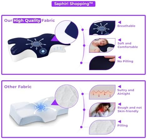 Cervical Neck Support Pillow for Sleep Comfort