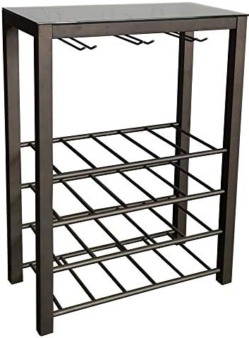 Kings Brand Freestanding Wine Rack with 20 Bottle Capacity