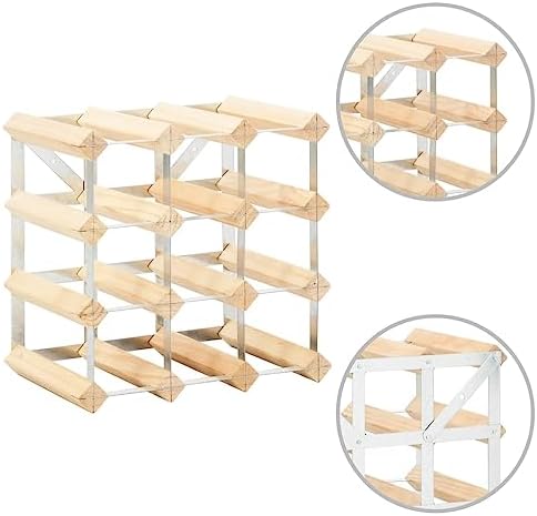 THOYTOUI 12-Bottle Wine Rack with Wall Mount