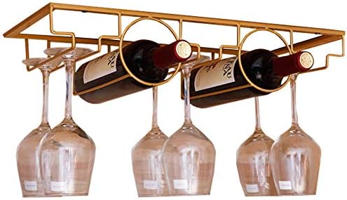 Premium Wall-Mounted Wine Racks with Rose Gold Finish
