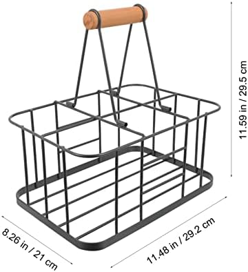 Zerodeko 6-Bottle Wine Holder with Stable Base
