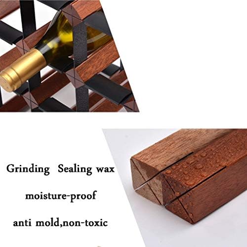 4 Tier Wooden Wine Rack for 24 Bottles Freestanding