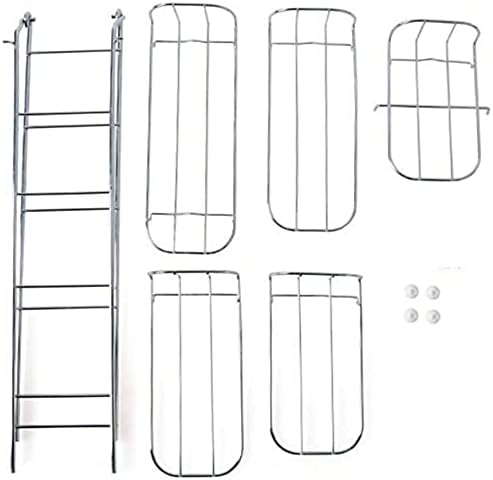 5 Bottle Free Standing Iron Wine Rack