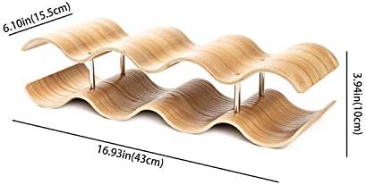 7-Bottle 2-Tier Wave Desktop Wine Rack
