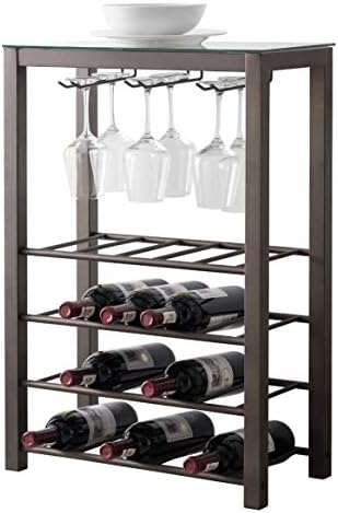 Kings Brand Freestanding Wine Rack with 20 Bottle Capacity
