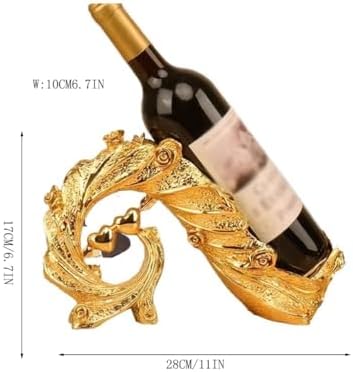 SONGCHAO Gold Peacock Wine Bottle Holder