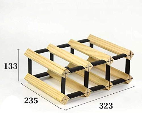 NOBIFT Wooden Wine Rack - 20 Bottle Showcase Display