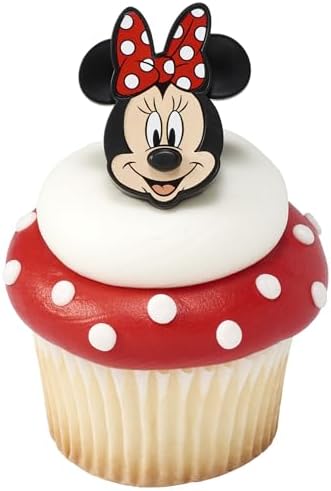 DecoPac Disney Mickey Mouse and Minnie Mouse Cupcake Rings - 24 Pack 1
