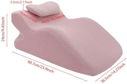 IEUDNS Face Down Pillow with Neck Support Wedge Pillow Washable Cover Pink