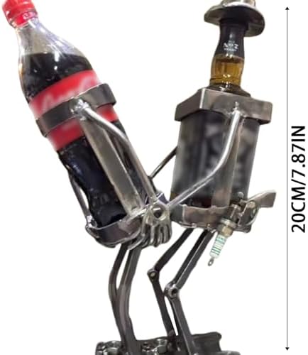 Stylish Tabletop Wine Rack - Freestanding Metal Holder for Home Use