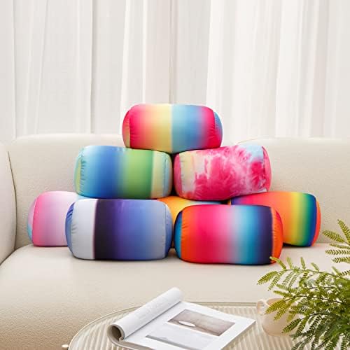 Focustree Squish Microbead Pillow - Rainbow Travel Neck Lumbar Support