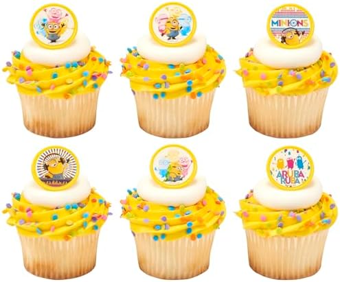 Despicable Me Minions Cupcake Rings 24 Pack
