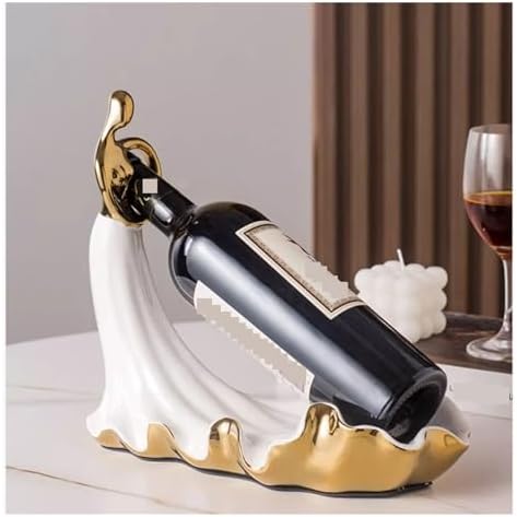 SONGCHAO Compact Countertop Wine Rack Ceramic Holder
