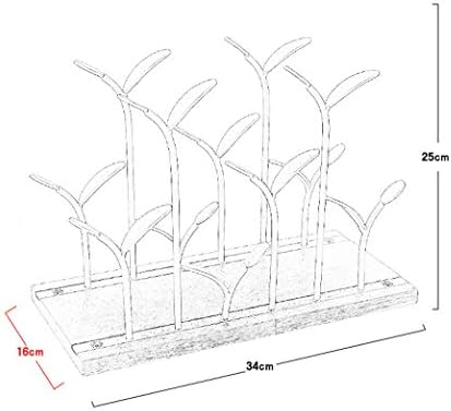 Durable Metal Wine Rack for 6 Bottles Freestanding
