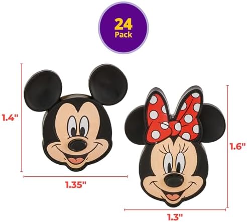 DecoPac Disney Mickey Mouse and Minnie Mouse Cupcake Rings - 24 Pack 1