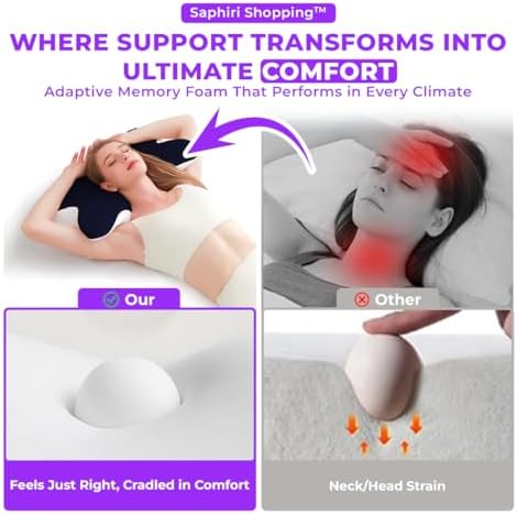 Cervical Neck Support Pillow for Sleep Comfort