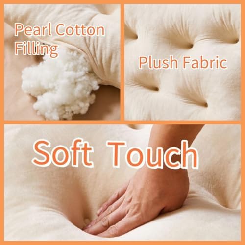 Plush Crown Shape Headboard Pillow Wedge for Bed