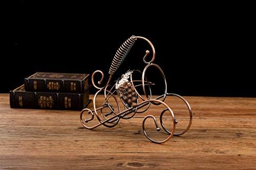 Asian Home Freestanding Wine Rack Copper Metal Design