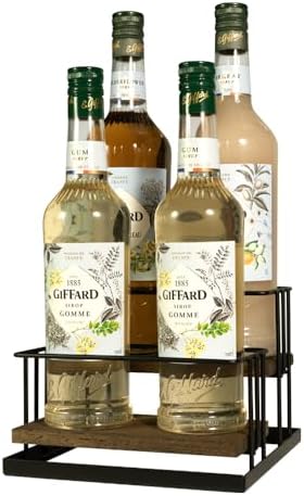 J JACKCUBE DESIGN 2 Tier Syrup Bottle Holder Rack