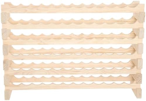 72 Bottle Wine Rack 12 Wide Dark Stain