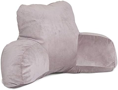 Majestic Home Goods Faux Suede Reading Pillow with Steel Frame