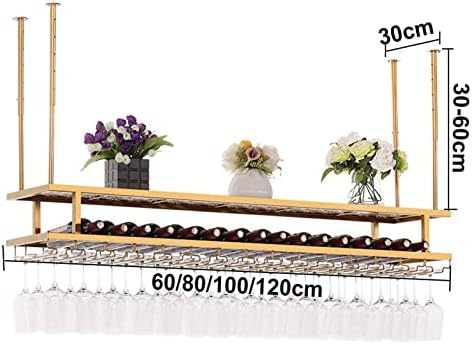 ALDEPO Industrial 2-Tier Wall Wine Rack - Dolphin Waves 60cm
