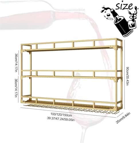 RAJYQODIS Wall Mounted Wine Rack 3 Tiers