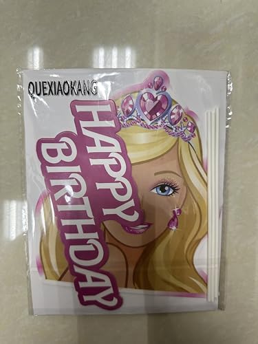 QUEXIAOKANG Girl Cake Topper Set 12 Pcs