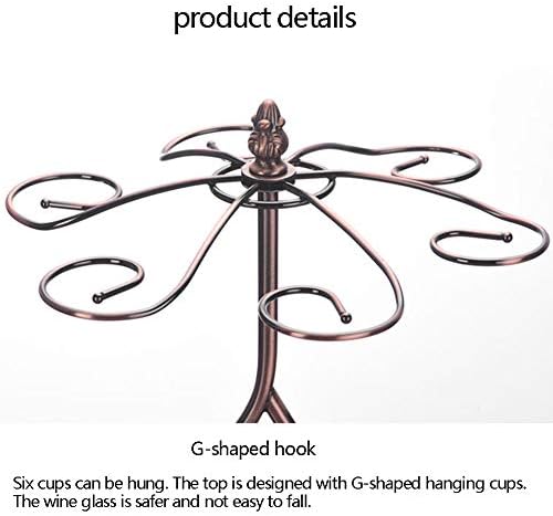 European-Style Retro Sunflower Wine Rack 6 Glass Holder