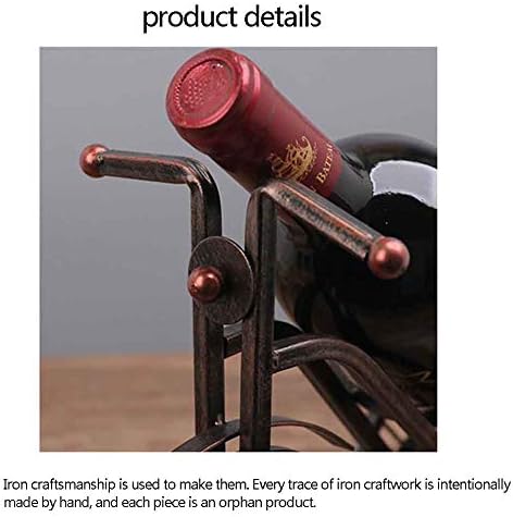 Iron Tricycle Wine Rack White Freestanding Metal Display Rack