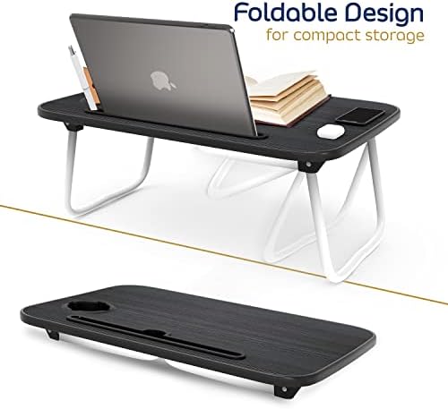 Nestl Reading Pillow with Laptop Lap Desk - Navy