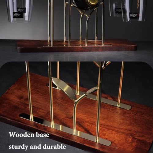 GIZNXBA Metal Wine Rack 6-Bottle Display Stand