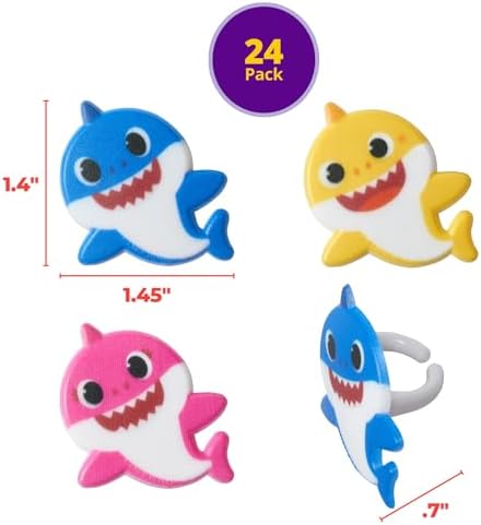 DecoPac Pinkfong Baby Shark 24 Cupcake Toppers 1