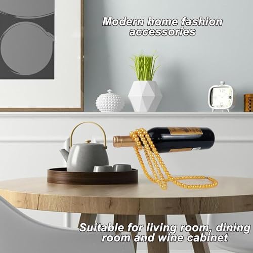 LLYLAFDC Magic Floating Wine Rack Gold