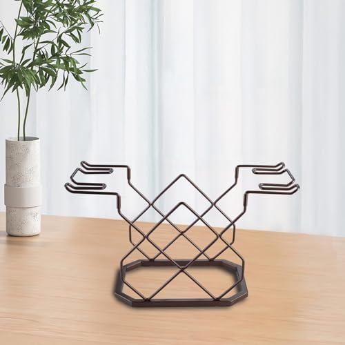 XUCHUAN 5-Bottle Copper Wine Racks Countertop Holder