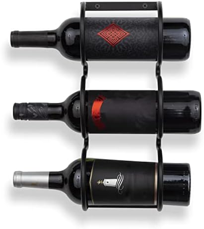 Wallniture Dijon 3-Bottle Wall Mounted Wine Rack