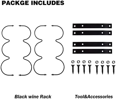 MATILODI Wall-Mounted Wine Rack 2 Pack