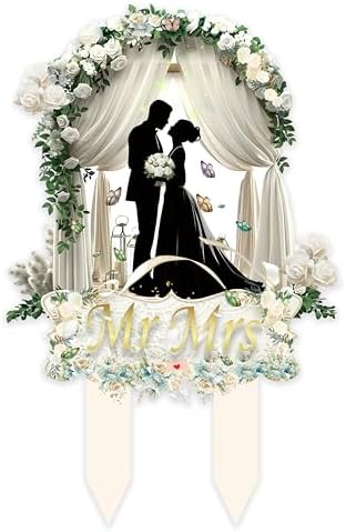 Mr and Mrs Wedding Cake Toppers for Cake Decorations