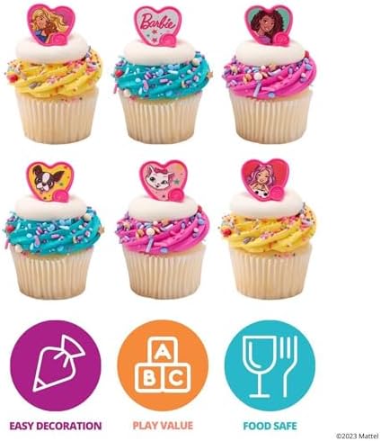 DecoPac Barbie Be The Future Cupcake Toppers - 24 Pack
