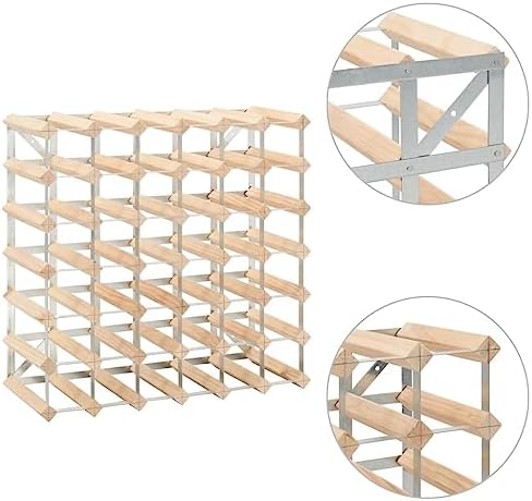 Aisifx Wine Rack for 42 Bottles Solid Pinewood