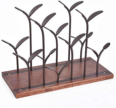 Durable Metal Wine Rack for 6 Bottles Freestanding