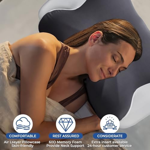 Dormirpilow Cooling Neck Pillow with Memory Foam Support