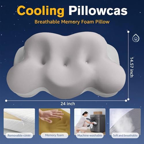 KKN Ergonomic Memory Foam Neck Pillow for Pain Relief