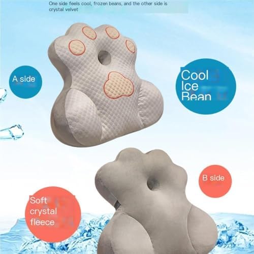 ZALCBHJ Comfort - Guaranteed Creative Paw Print Shaped Neck Pillow