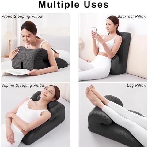 Ergonomic Memory foam Prone Support Pillow for Adult